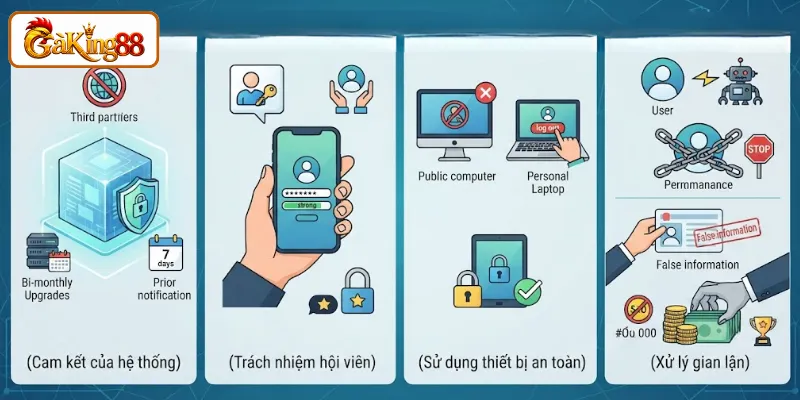 Các quy định xử lý vi phạm và trách nhiệm trong chính sách bảo mật
