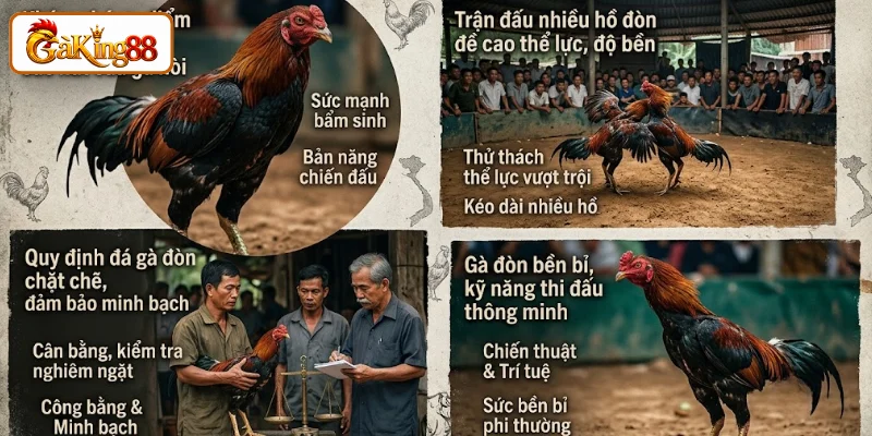 Đá Gà Đòn Tại GAKING88 - Nét Đặc Sắc Trong Thế Giới Gà Chiến 2 Sức hút khiến gà nòi thu hút người chơi theo dõi và cá cược