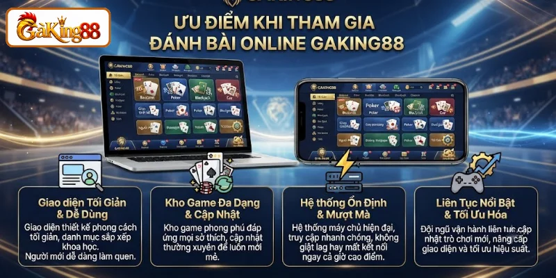 Thế mạnh của game đánh bài online mang lại